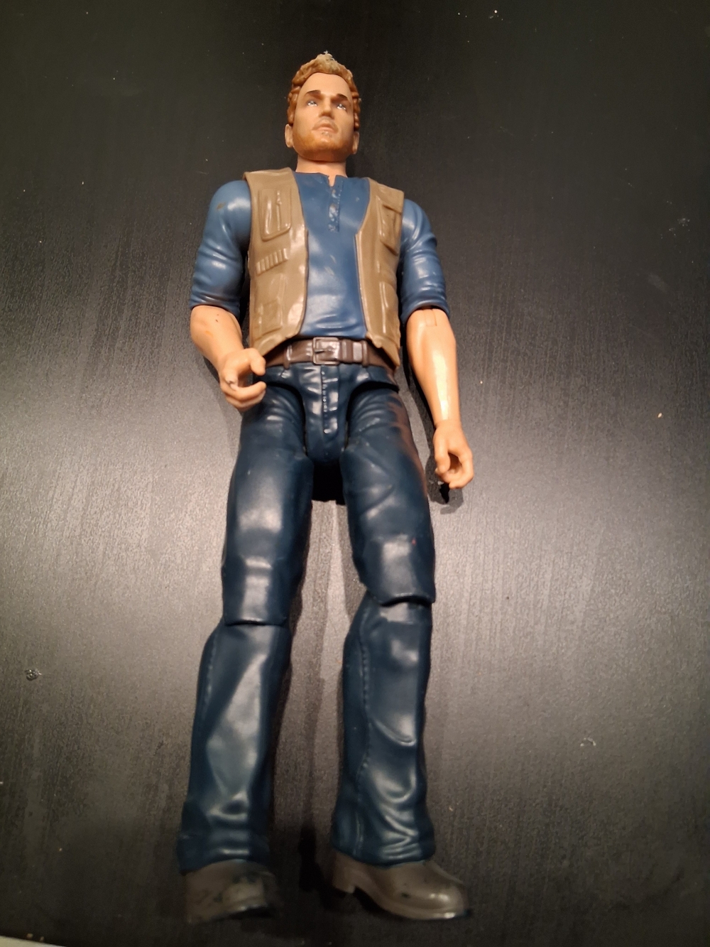 Mattel Men's Dark Blue Chinos with Tan Vest Detail